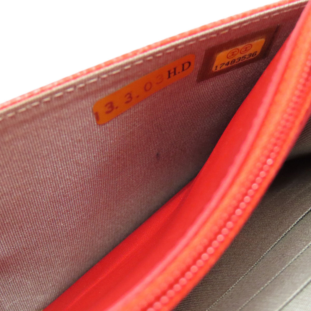 CHANEL Shoulder Bag Grained Calfskin Skin Red Chain wallet COCO Mark