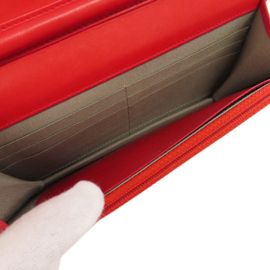 CHANEL Shoulder Bag Grained Calfskin Skin Red Chain wallet COCO Mark