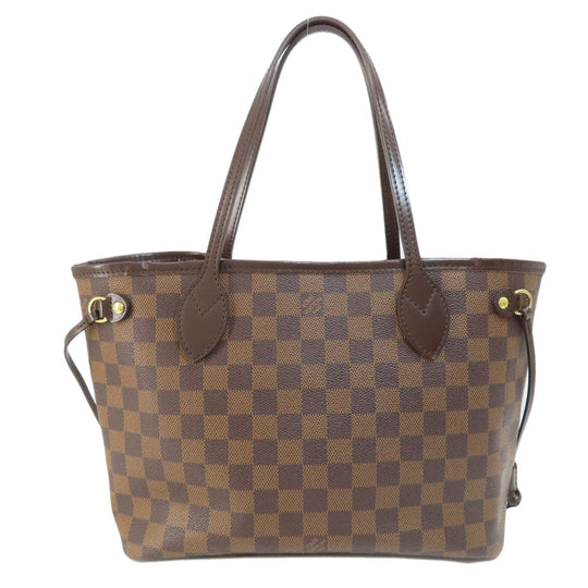 LOUIS VUITTON Tote Bag N51109 Damier canvas Brown Neverfull PM (old) Women Used Authentic