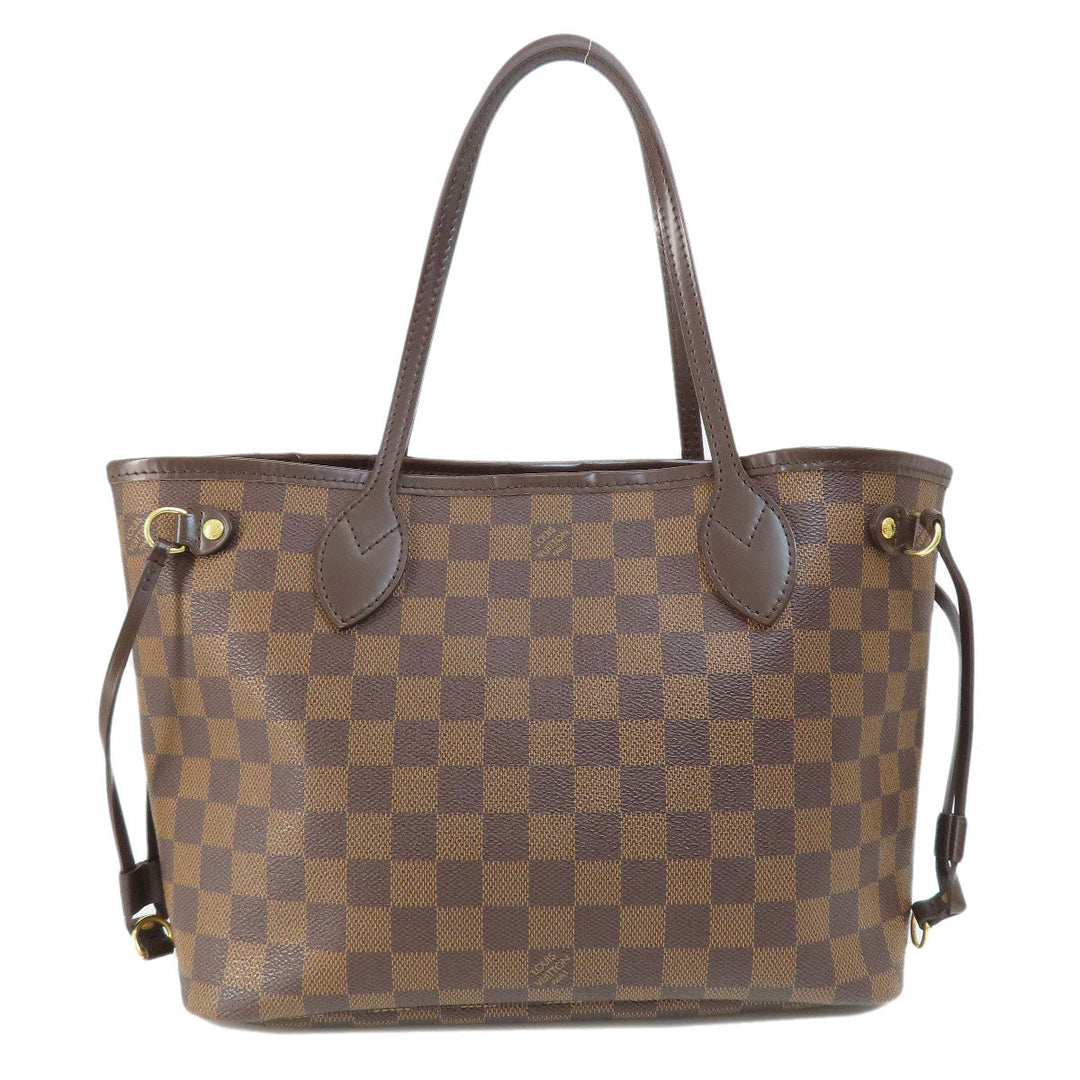 LOUIS VUITTON Tote Bag N51109 Damier canvas Brown Neverfull PM (old) Women Used Authentic