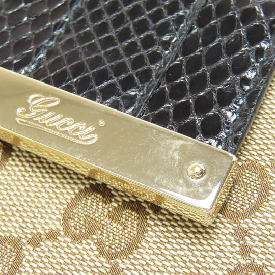 GUCCI Bifold Wallet 181669 canvas Brown GG Women Used Authentic