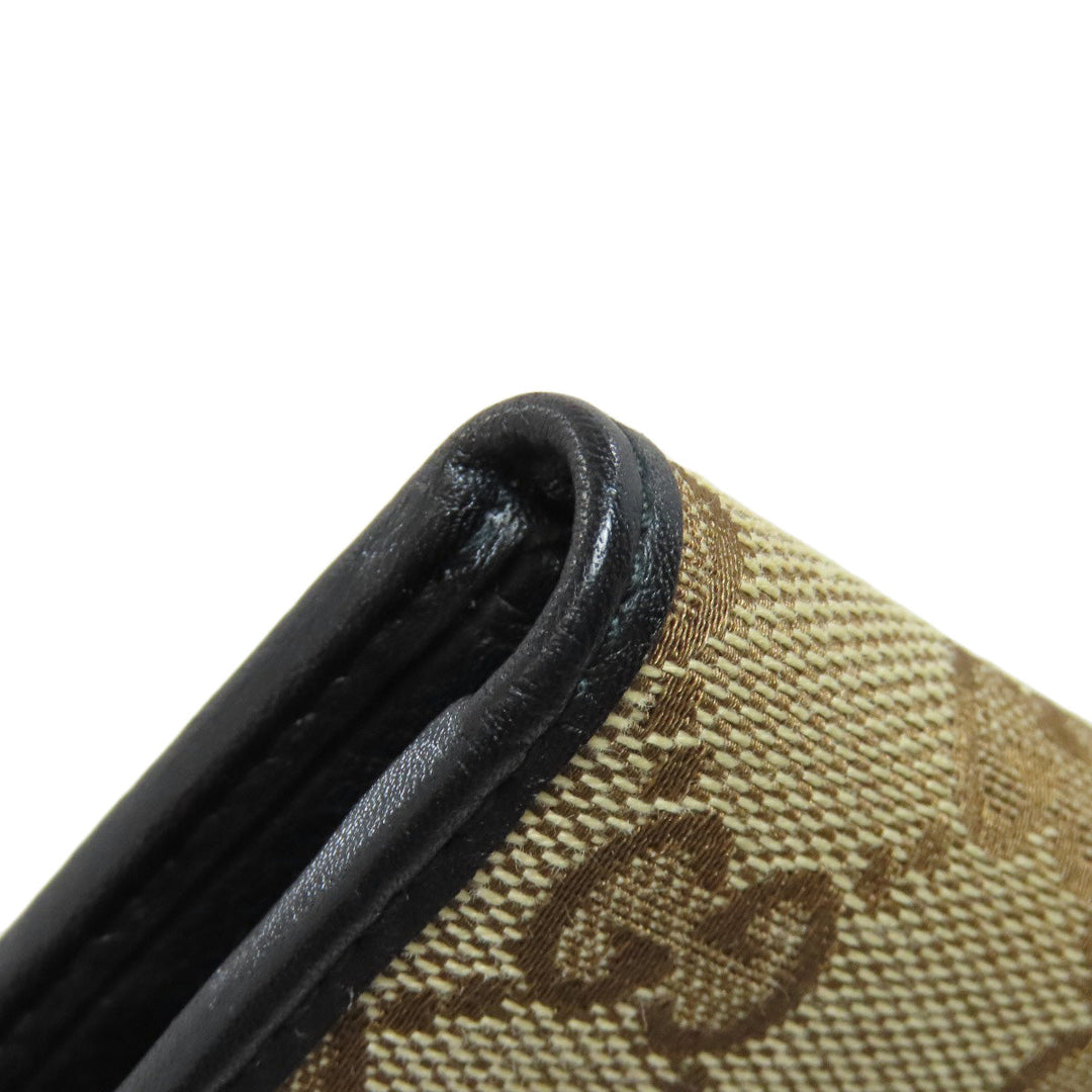GUCCI Bifold Wallet 181669 canvas Brown GG Women Used Authentic