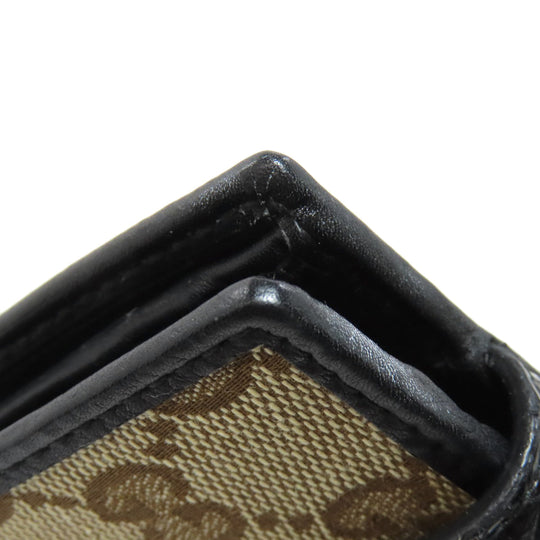 GUCCI Bifold Wallet 181669 canvas Brown GG Women Used Authentic