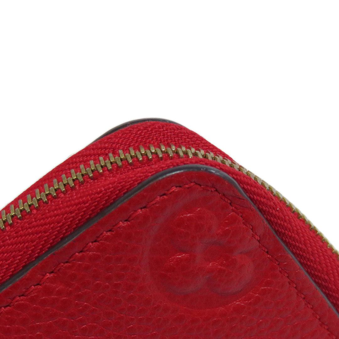LOUIS VUITTON Coin case M60740 Ann Platt Red Zippy coin purse Women Used Authentic