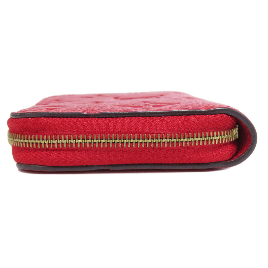 LOUIS VUITTON Coin case M60740 Ann Platt Red Zippy coin purse Women Used Authentic