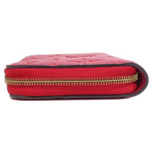 LOUIS VUITTON Coin case M60740 Ann Platt Red Zippy coin purse Women Used Authentic