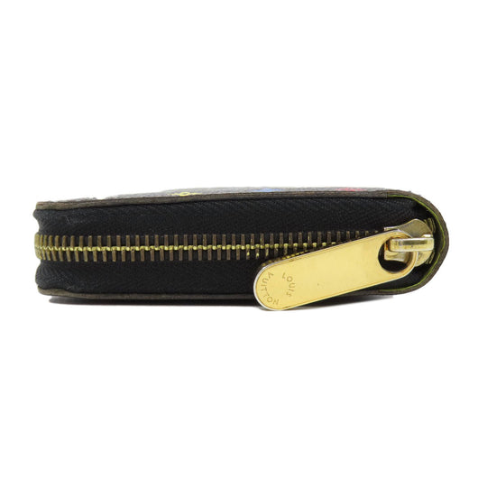 LOUIS VUITTON Long Wallet Purse M60244 Monogram multicolor black Zippy wallet Women Used Authentic