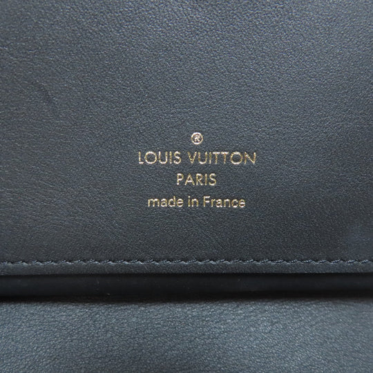 LOUIS VUITTON Bifold Wallet M63789 Calfskin black New Wave Women Used Authentic