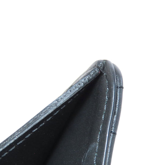 LOUIS VUITTON Bifold Wallet M63789 Calfskin black New Wave Women Used Authentic