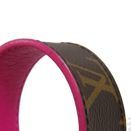 LOUIS VUITTON belt M0256 Monogram canvas Brown Suntur LV Initials Women Used Authentic