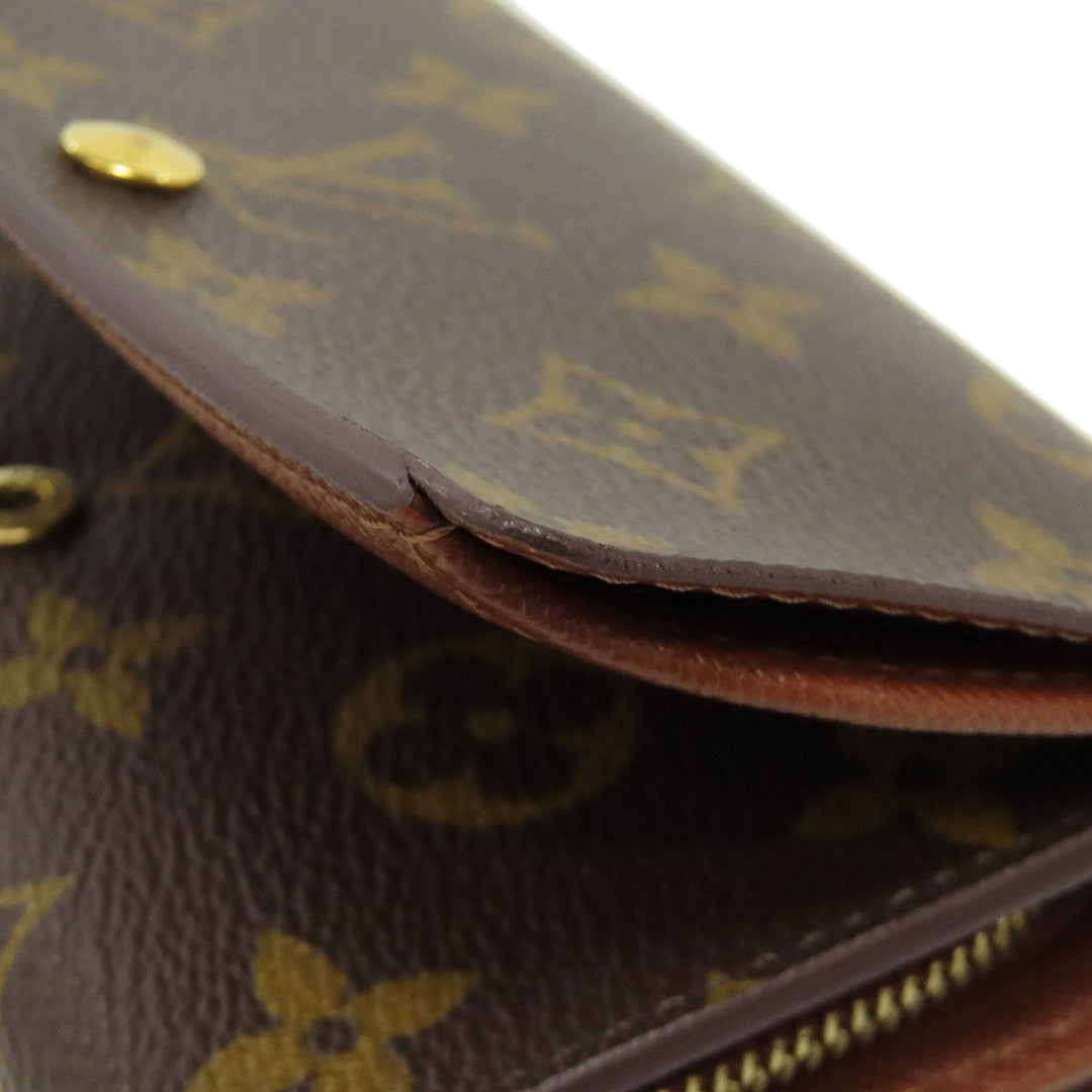LOUIS VUITTON Long Wallet Purse M61730 Monogram canvas Brown Portonet Bie Tresol