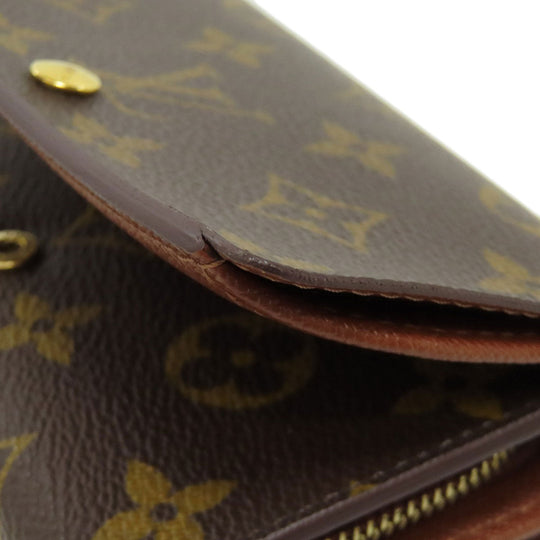 LOUIS VUITTON Long Wallet Purse M61730 Monogram canvas Brown Portonet Bie Tresol