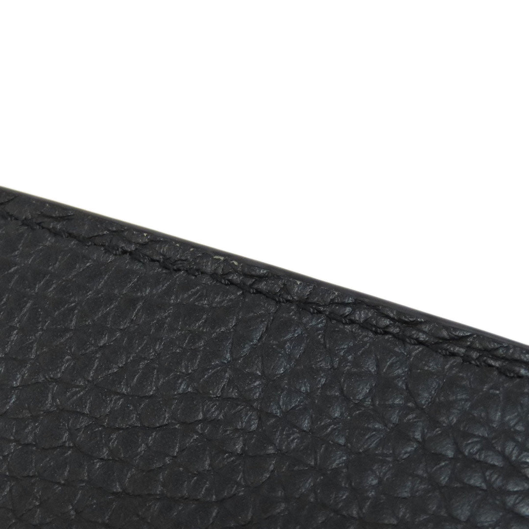 LOUIS VUITTON Long Wallet Purse M81330 Taurillon Clemence black Vertical Wallet Women Used Authentic