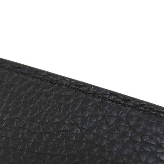 LOUIS VUITTON Long Wallet Purse M81330 Taurillon Clemence black Vertical Wallet Women Used Authentic