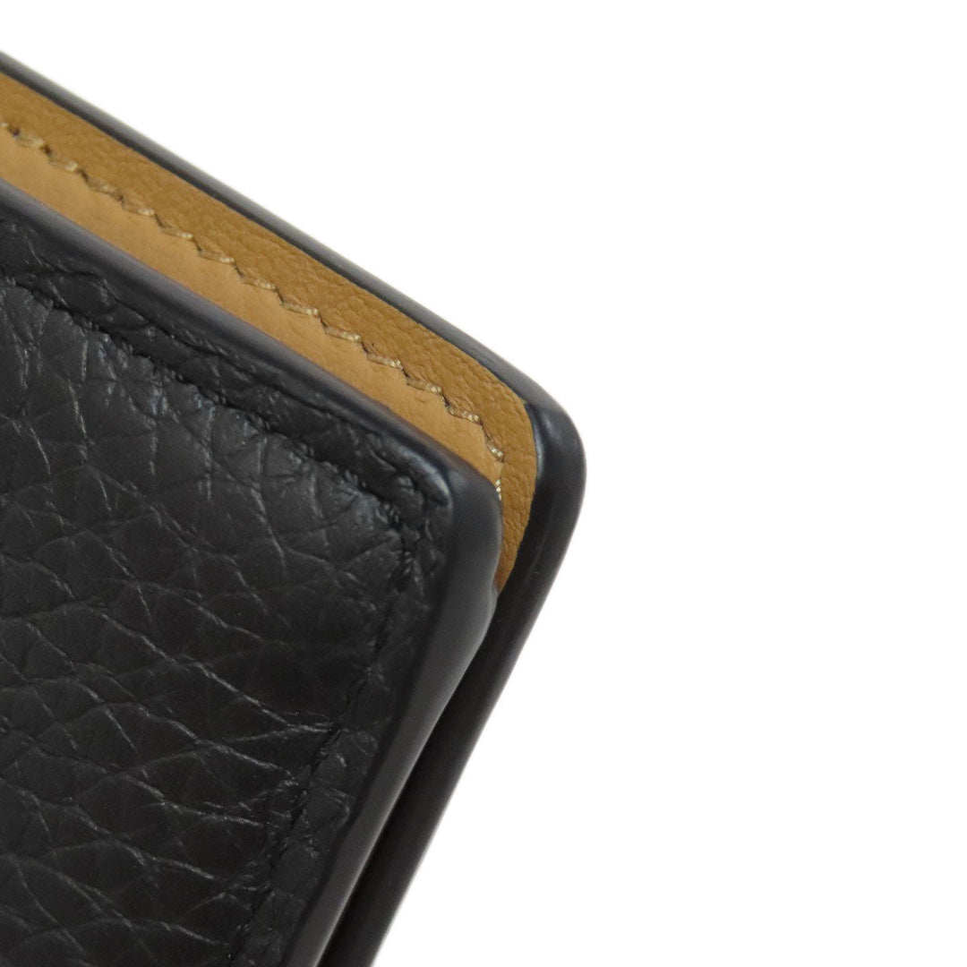 LOUIS VUITTON Long Wallet Purse M81330 Taurillon Clemence black Vertical Wallet Women Used Authentic