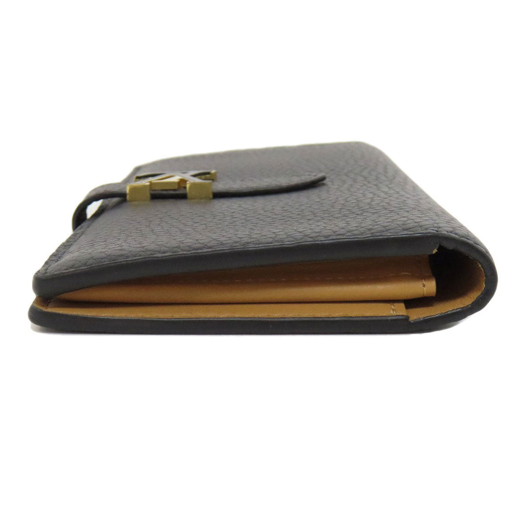 LOUIS VUITTON Long Wallet Purse M81330 Taurillon Clemence black Vertical Wallet Women Used Authentic