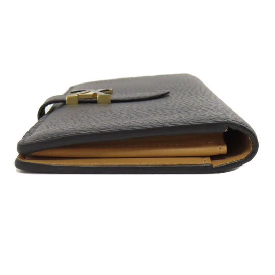 LOUIS VUITTON Long Wallet Purse M81330 Taurillon Clemence black Vertical Wallet Women Used Authentic