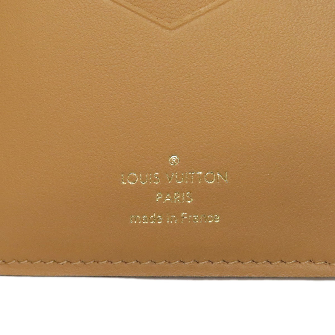 LOUIS VUITTON Long Wallet Purse M81330 Taurillon Clemence black Vertical Wallet Women Used Authentic