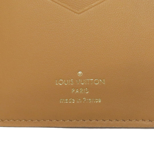 LOUIS VUITTON Long Wallet Purse M81330 Taurillon Clemence black Vertical Wallet Women Used Authentic