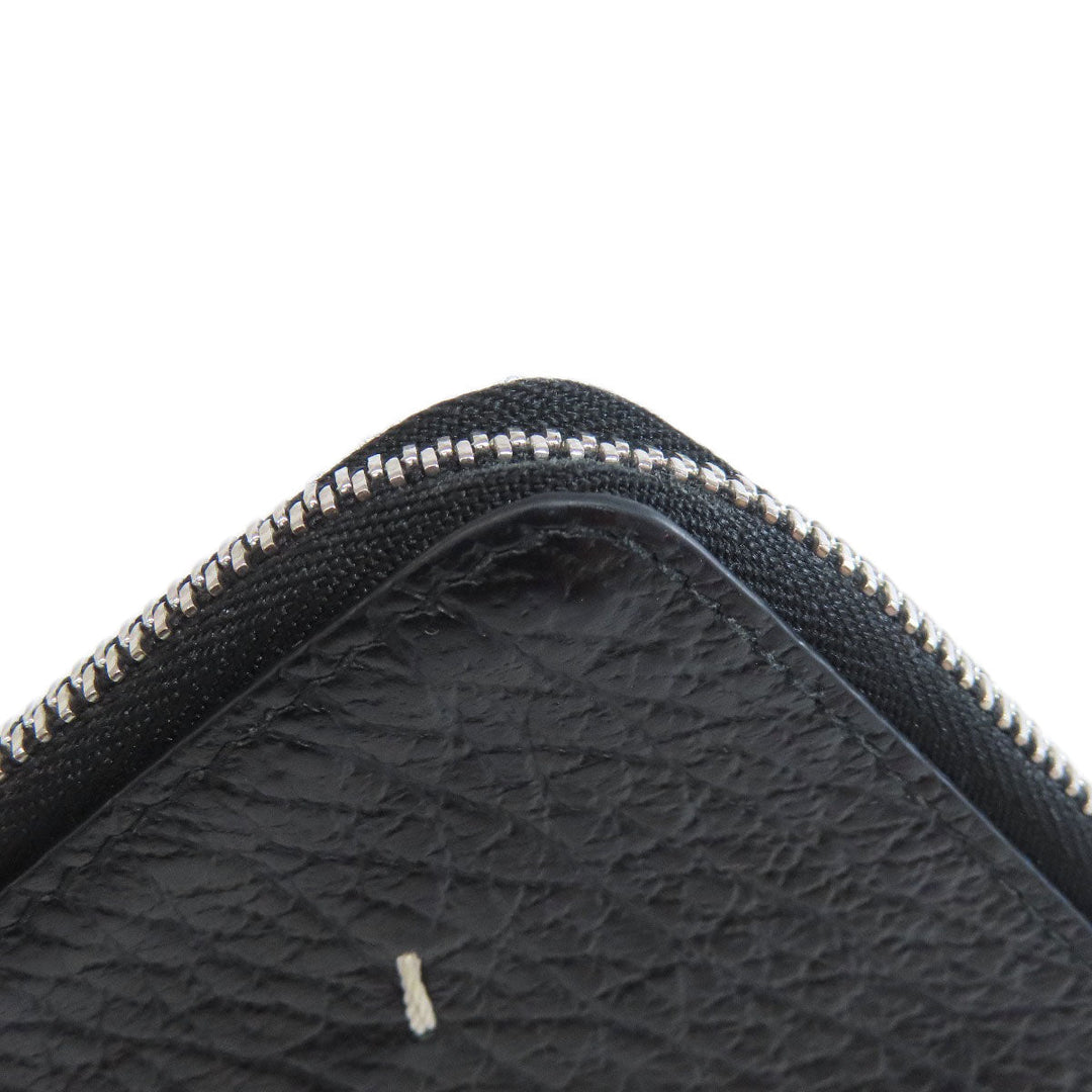 Maison Margiela Coin case leather black logo