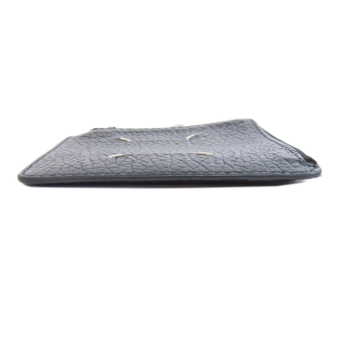 Maison Margiela Coin case leather black logo