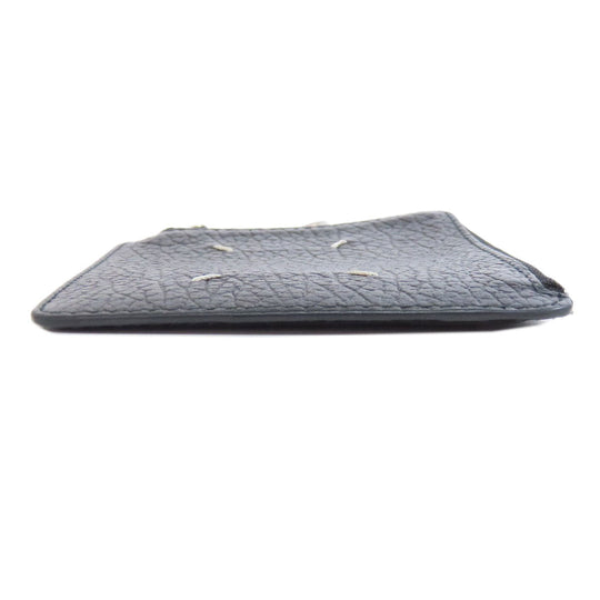 Maison Margiela Coin case leather black logo