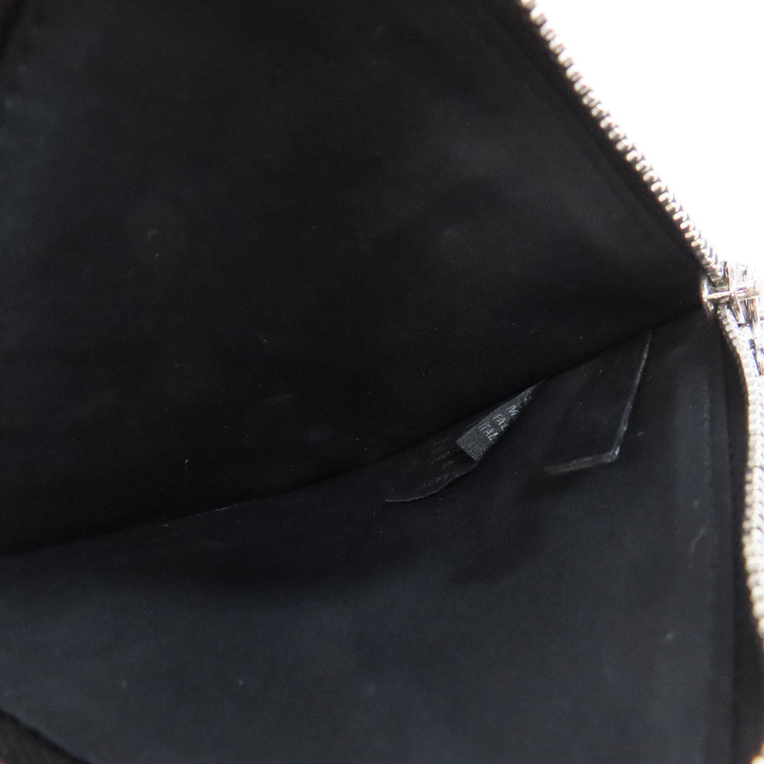 Maison Margiela Coin case leather black logo