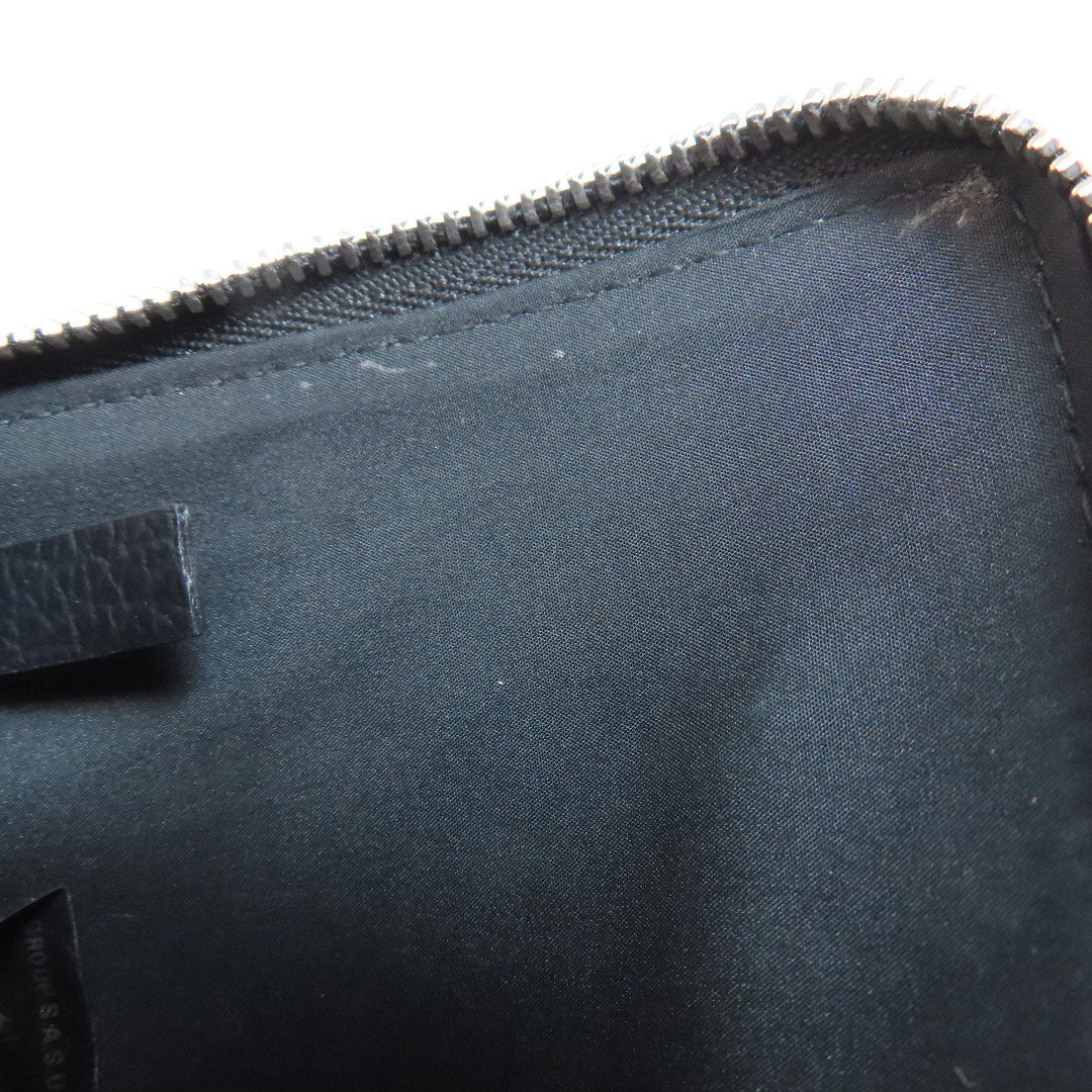 Maison Margiela Coin case leather black logo