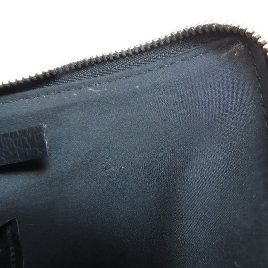 Maison Margiela Coin case leather black logo