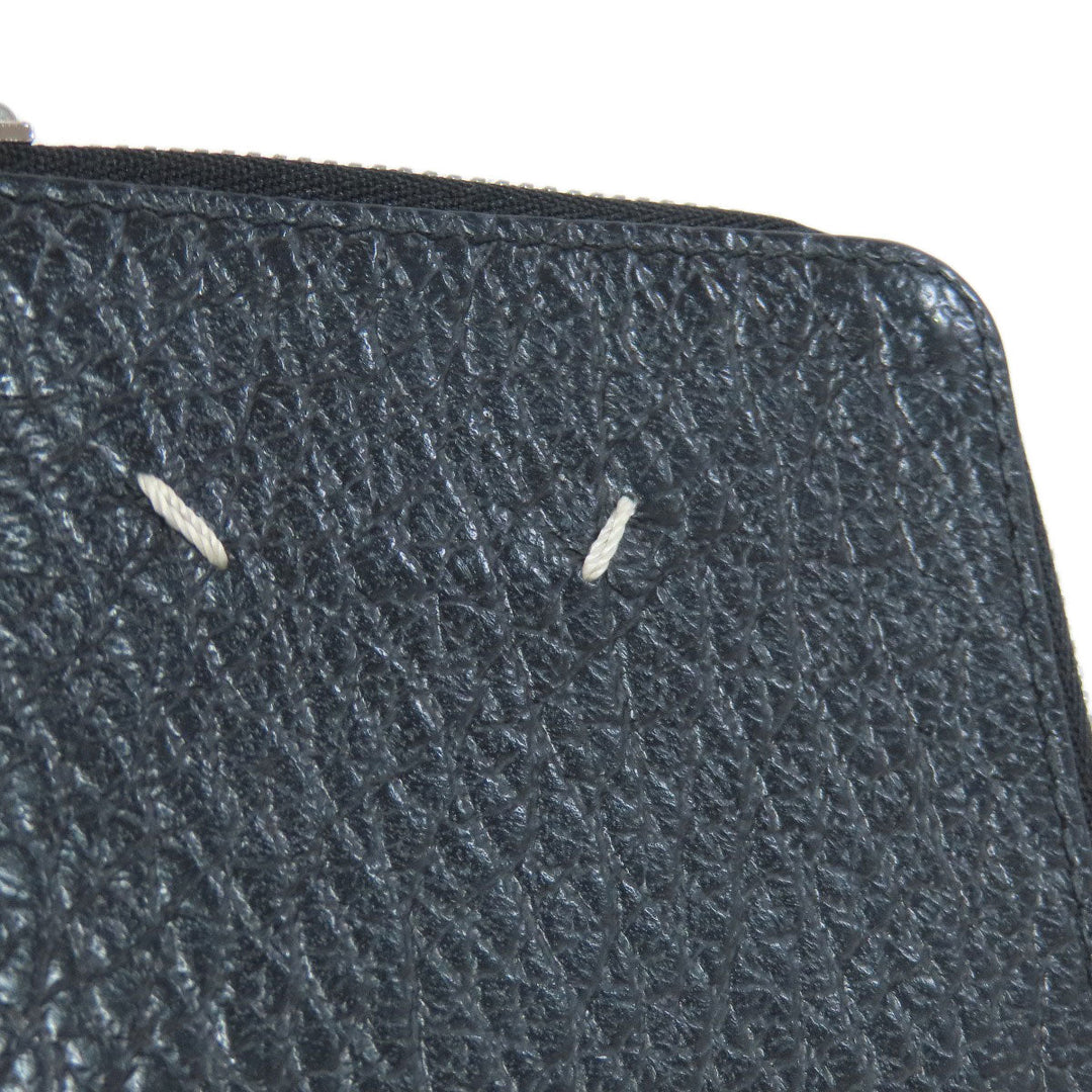 Maison Margiela Coin case leather black logo