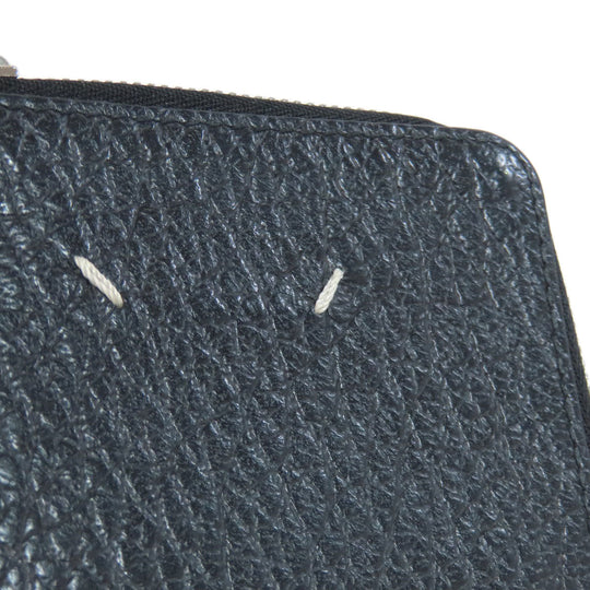 Maison Margiela Coin case leather black logo