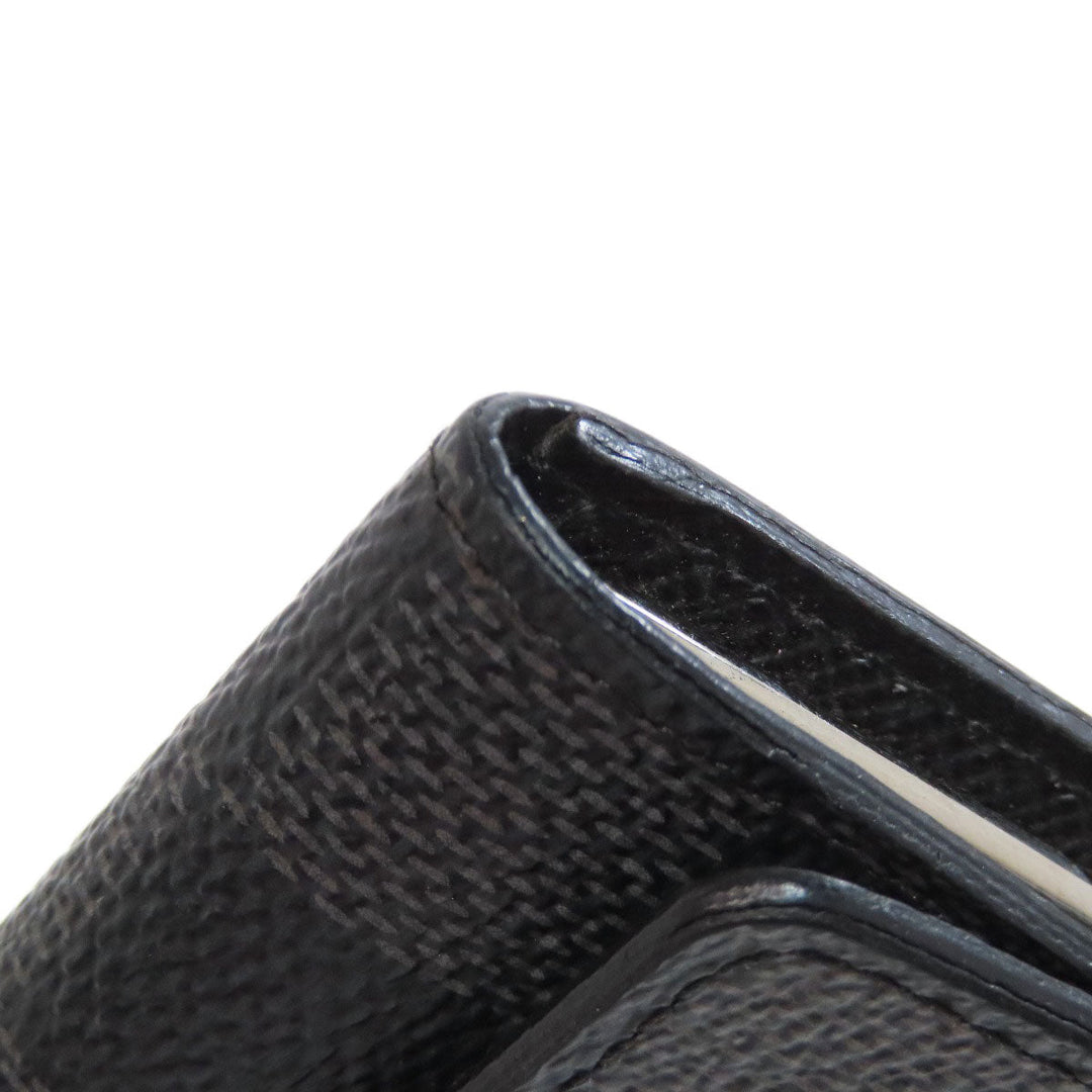 LOUIS VUITTON Key case Key holder M62662 Damier canvas black Multicles6