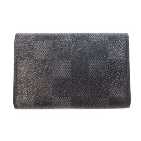 LOUIS VUITTON Key case Key holder M62662 Damier canvas black Multicles6