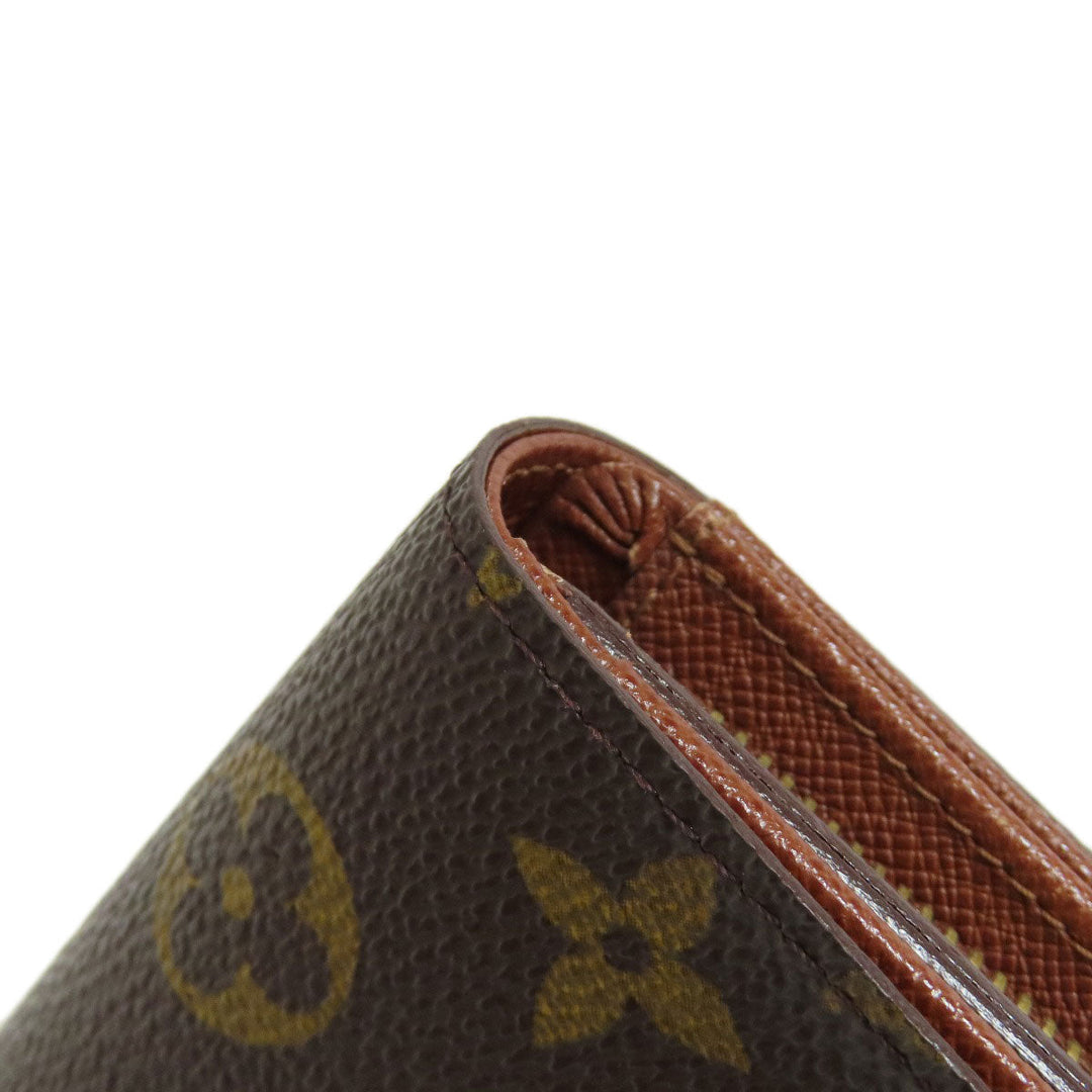 LOUIS VUITTON Bifold Wallet M61736 Monogram canvas Brown Portefeuille Tresol Women Used Authentic