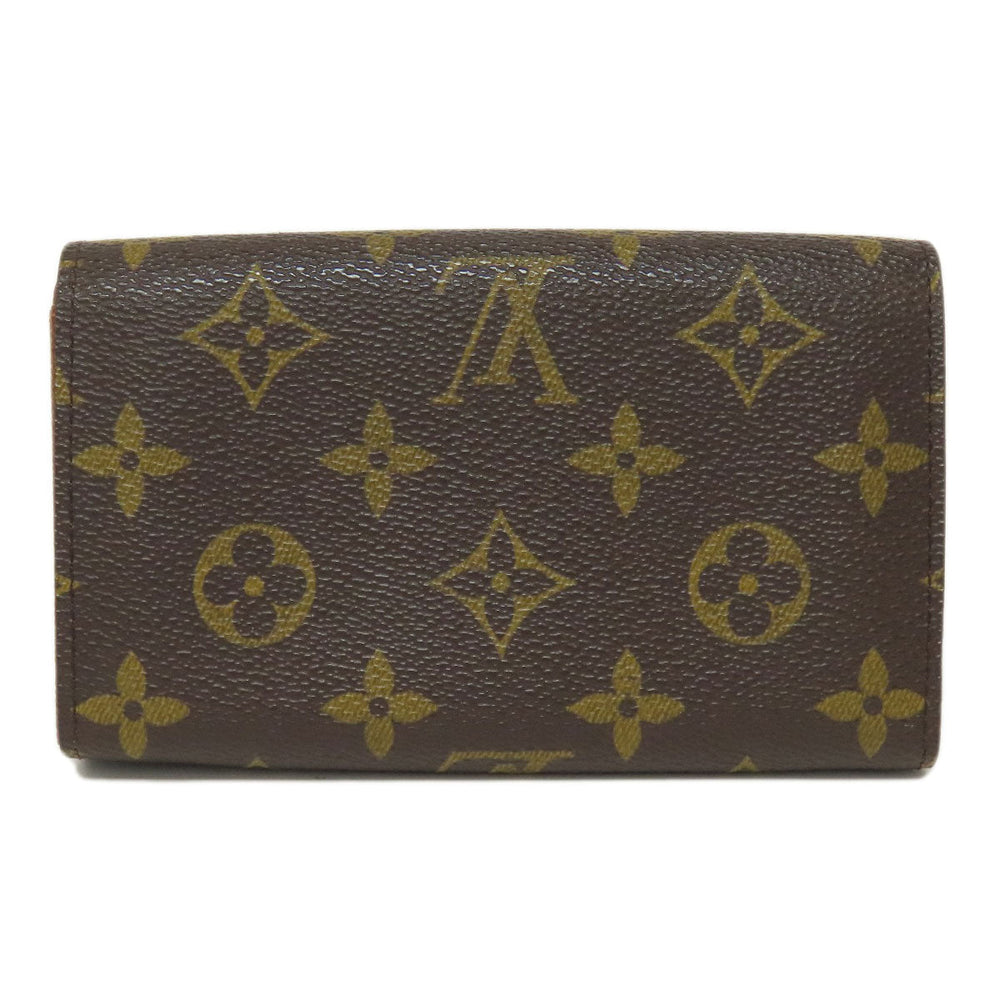 LOUIS VUITTON Bifold Wallet M61736 Monogram canvas Brown Portefeuille Tresol Women Used Authentic