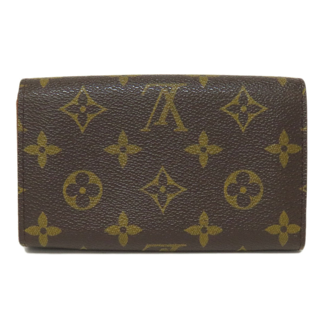 LOUIS VUITTON Bifold Wallet M61736 Monogram canvas Brown Portefeuille Tresol Women Used Authentic