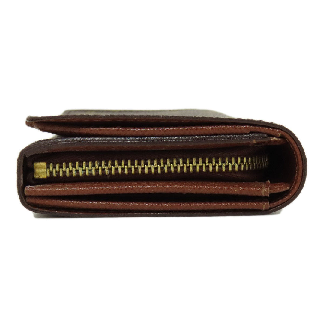 LOUIS VUITTON Bifold Wallet M61736 Monogram canvas Brown Portefeuille Tresol Women Used Authentic