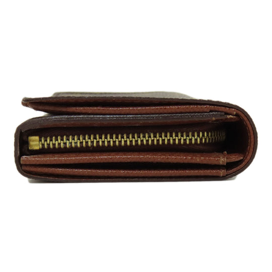 LOUIS VUITTON Bifold Wallet M61736 Monogram canvas Brown Portefeuille Tresol Women Used Authentic
