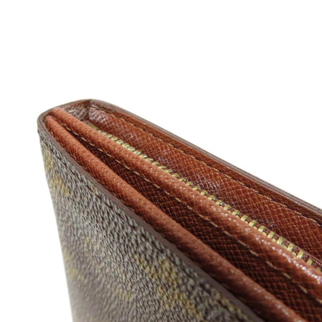 LOUIS VUITTON Bifold Wallet M61736 Monogram canvas Brown Portefeuille Tresol Women Used Authentic