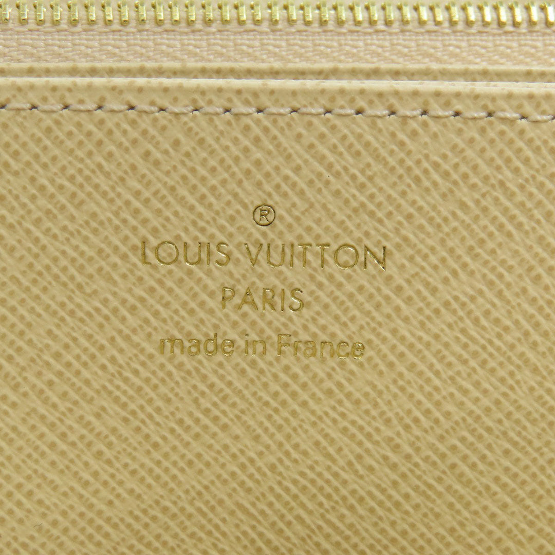 LOUIS VUITTON Long Wallet Purse N41660 Damier canvas white Zippy wallet