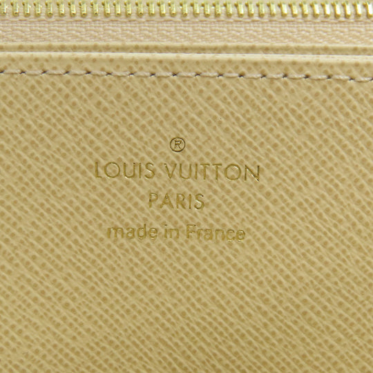 LOUIS VUITTON Long Wallet Purse N41660 Damier canvas white Zippy wallet