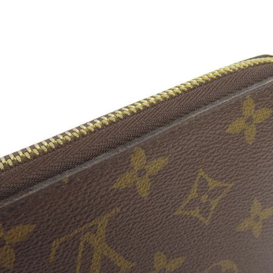 LOUIS VUITTON Long Wallet Purse M42616 Monogram canvas Brown Zippy wallet