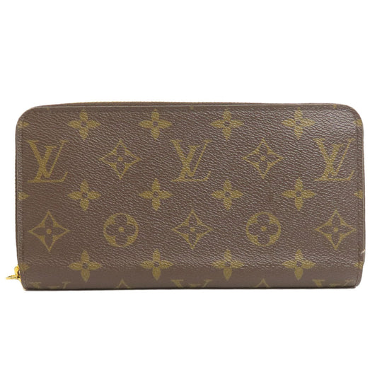 LOUIS VUITTON Long Wallet Purse M42616 Monogram canvas Brown Zippy wallet