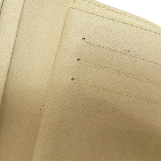 LOUIS VUITTON Bifold Wallet N61676 Damier canvas white Portefeuille Vienova Women Used Authentic