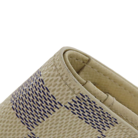 LOUIS VUITTON Bifold Wallet N61676 Damier canvas white Portefeuille Vienova Women Used Authentic