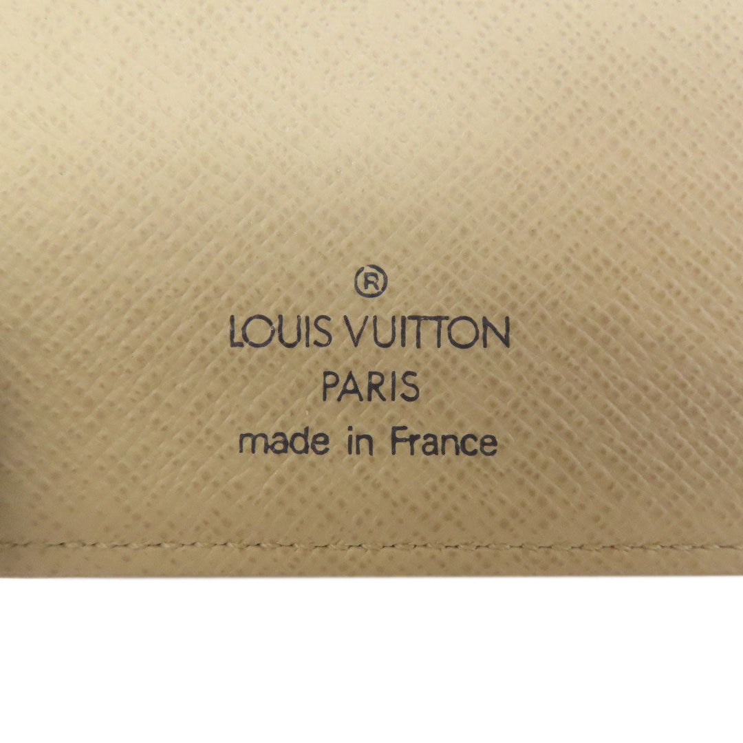 LOUIS VUITTON Bifold Wallet N61676 Damier canvas white Portefeuille Vienova Women Used Authentic