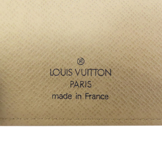 LOUIS VUITTON Bifold Wallet N61676 Damier canvas white Portefeuille Vienova Women Used Authentic