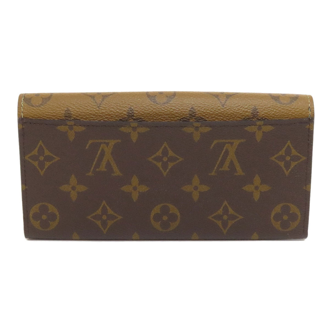 LOUIS VUITTON Long Wallet Purse M82157 Monogram reverse Brown Portefeuille Emily