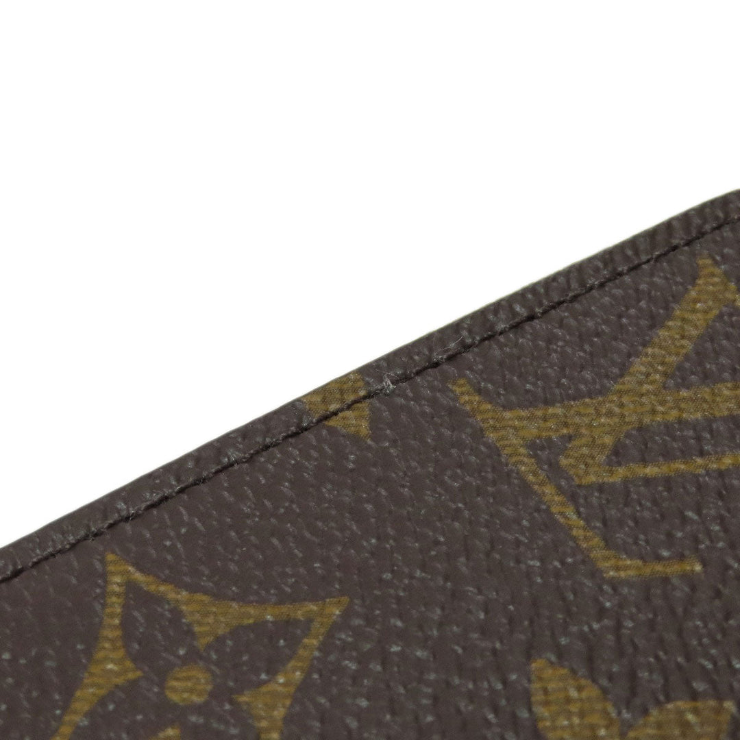 LOUIS VUITTON Long Wallet Purse M41616 Monogram canvas Brown Zippy wallet Women Used Authentic