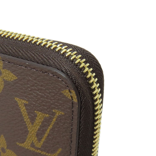 LOUIS VUITTON Long Wallet Purse M41616 Monogram canvas Brown Zippy wallet Women Used Authentic